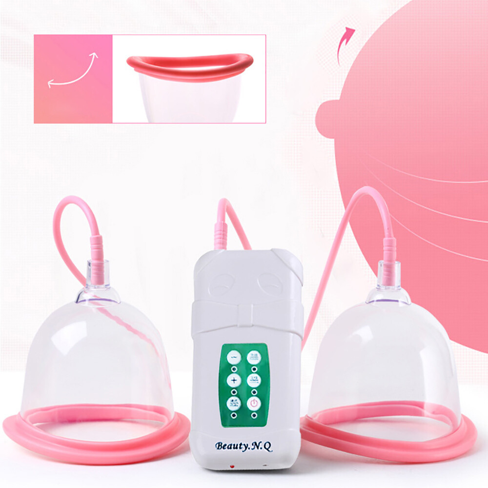 Electric Vacuum Pump Suction Breast Enlargement C/D Cup Breast Lifting Massager