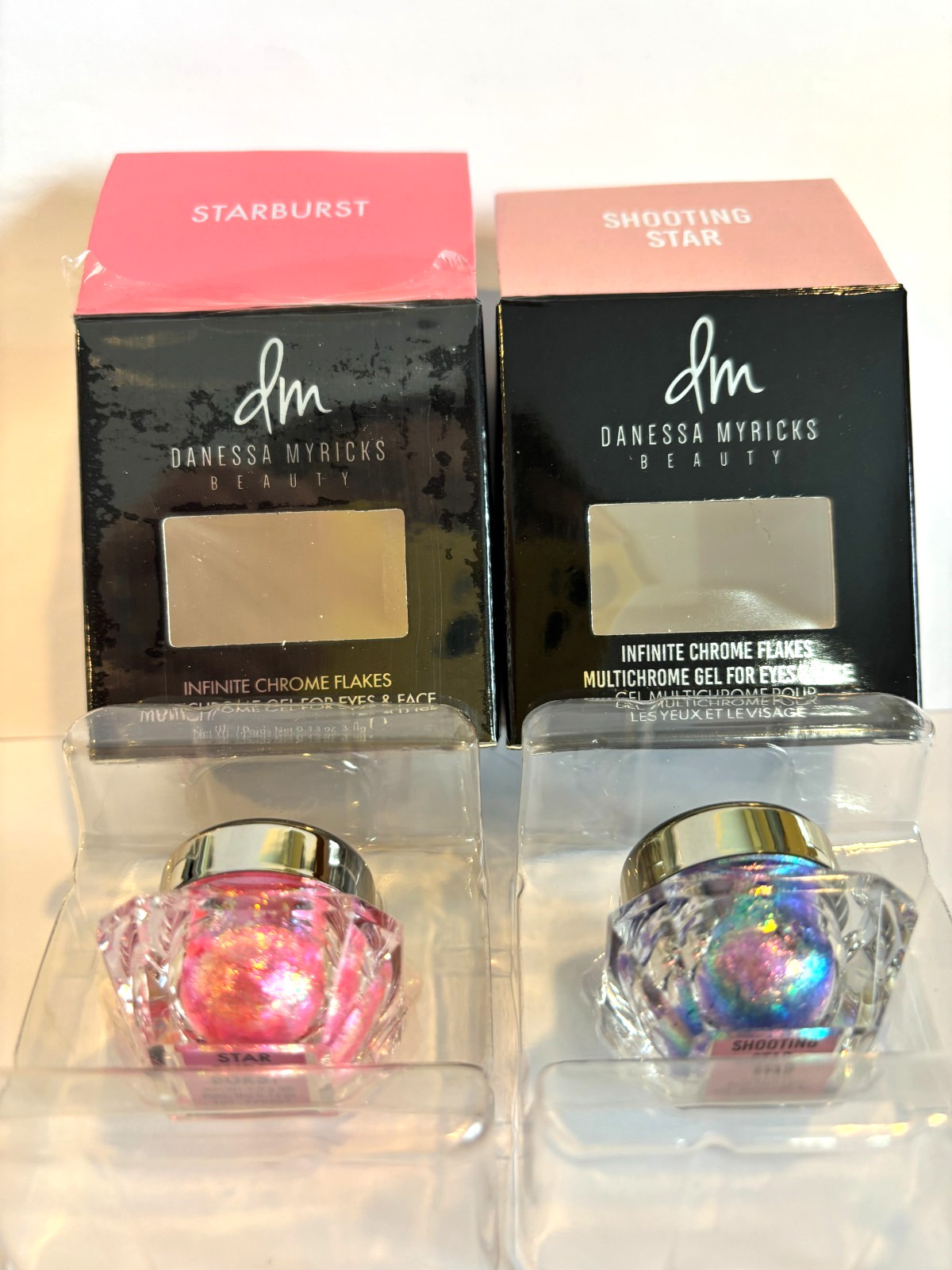 Danessa Myricks Chrome Flakes for eyes/face STARBURST/SHOOTING STAR 1 of each
