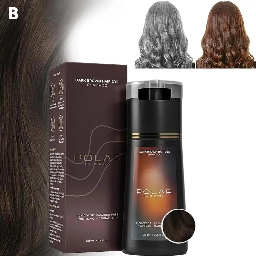 Polar-Hair Dye Shampoo Polar Hair Care, Hair Care Shampoo 200ML/6.7 OZ 4 Colors!