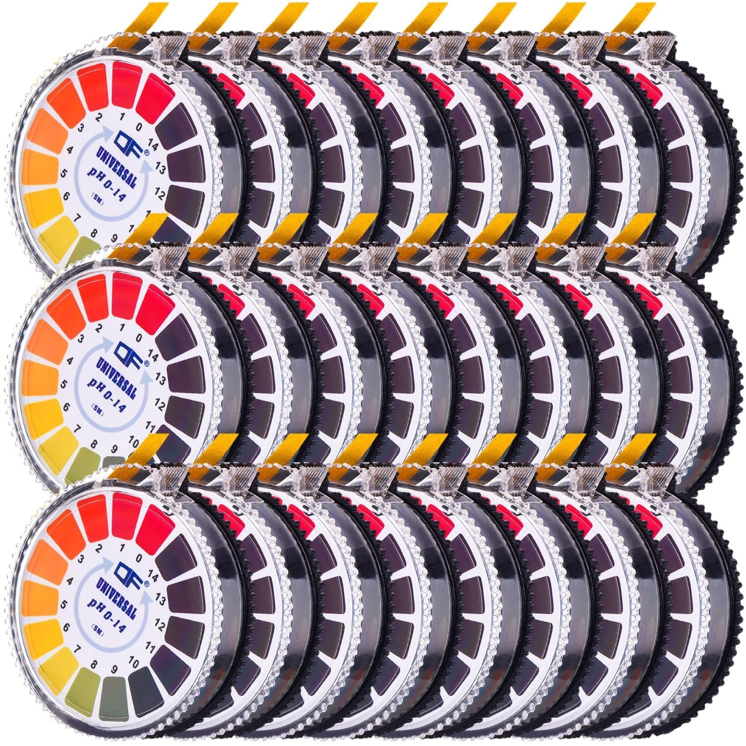 pH Paper Roll 0-14 Wide Range Litmus Strips 24 Rolls Fast Results