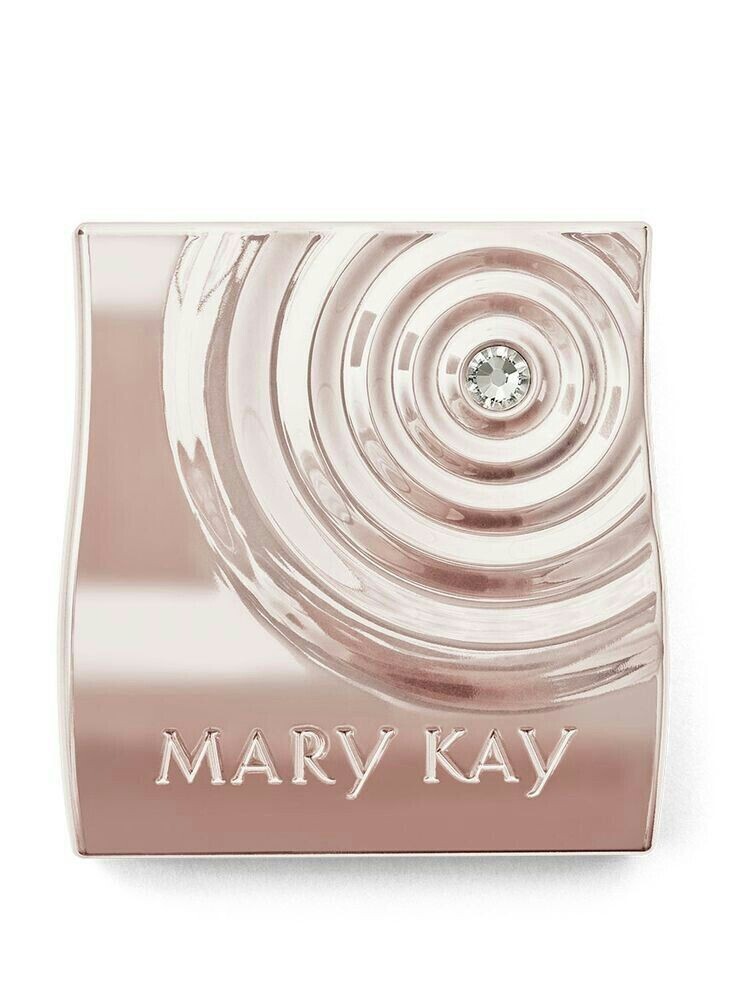 Mary Kay Compact Mini Rose Gold. Limited Edition. With Rhinestone Accent. New