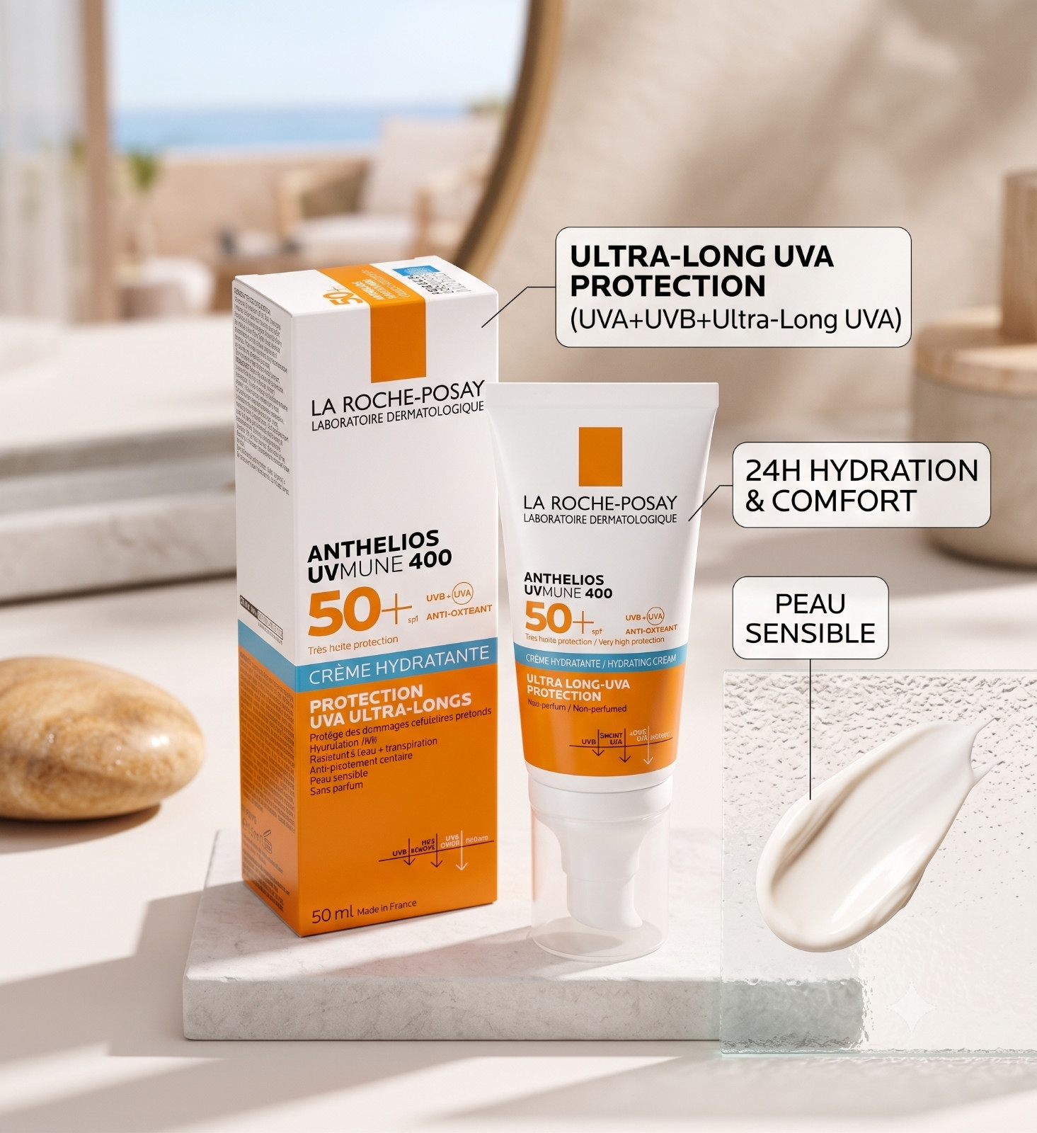 La Roche Posay ANTHELIOS UVMUNE 400 Moisturizing Cream SPF50+PERFUME FREE 50ml