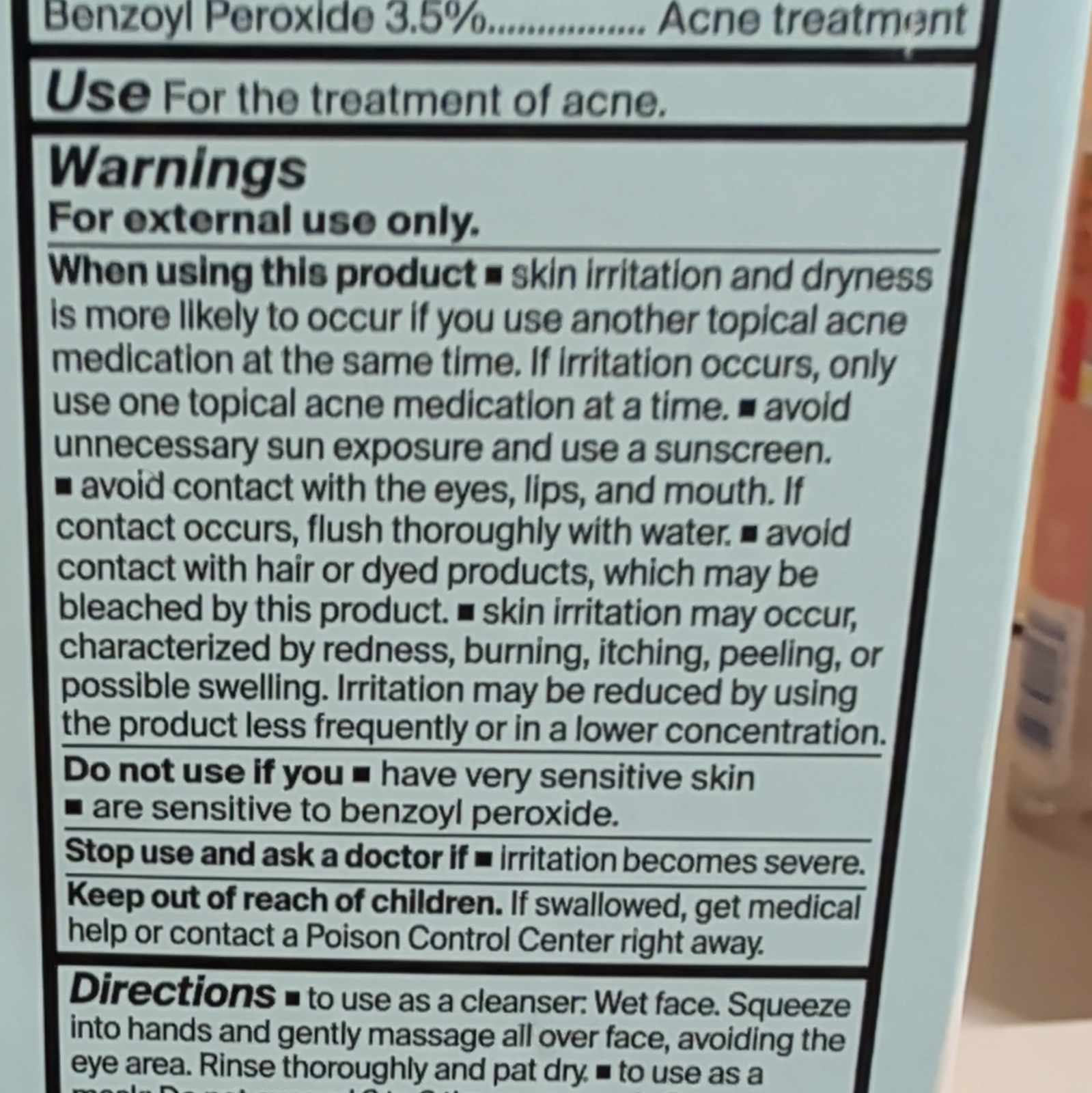 Neutrogena Evenly Clear Acne Cleansing Mask 3.5% BP In-Shower 4.2 fl oz