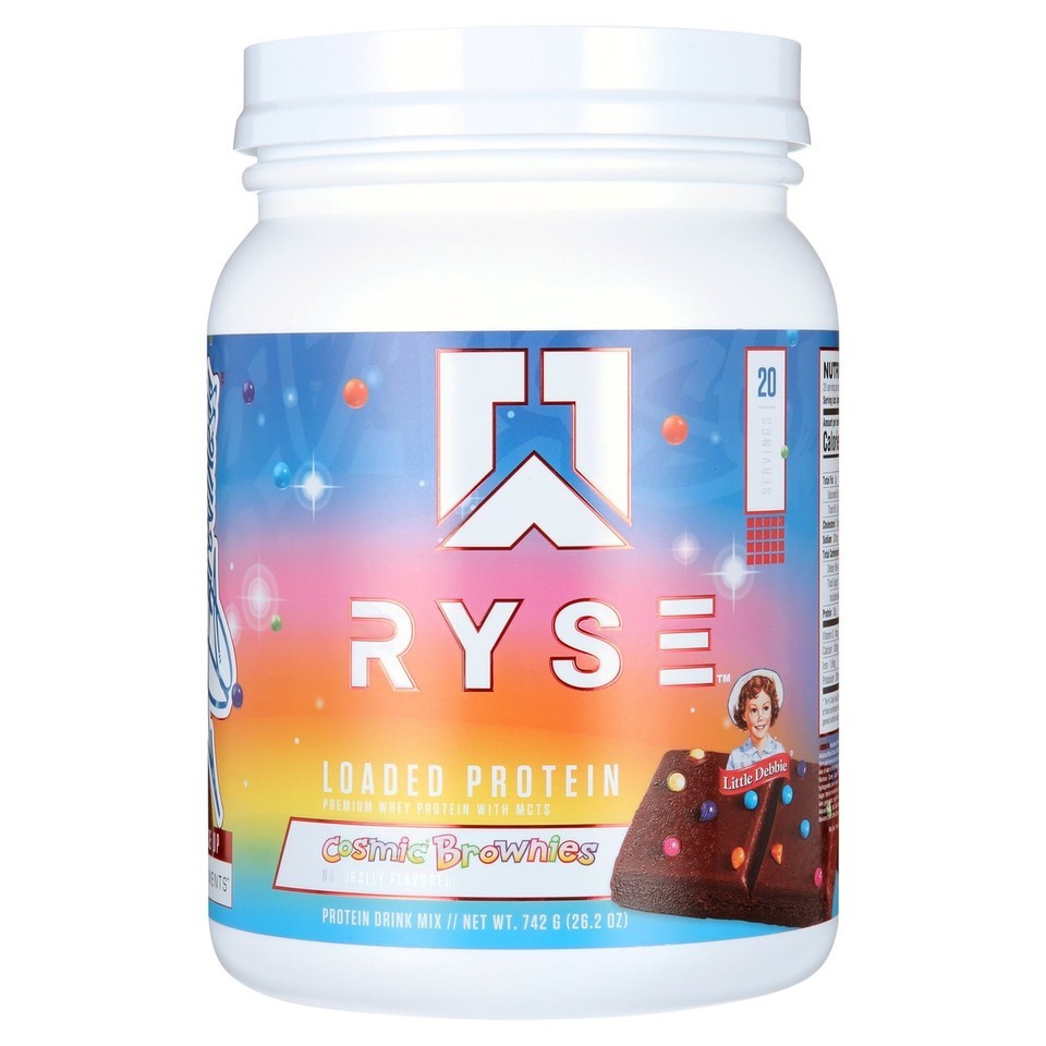 RYSE Loaded Protein Powder, Little Debbie’s Cosmic Brownie, 20 Serving