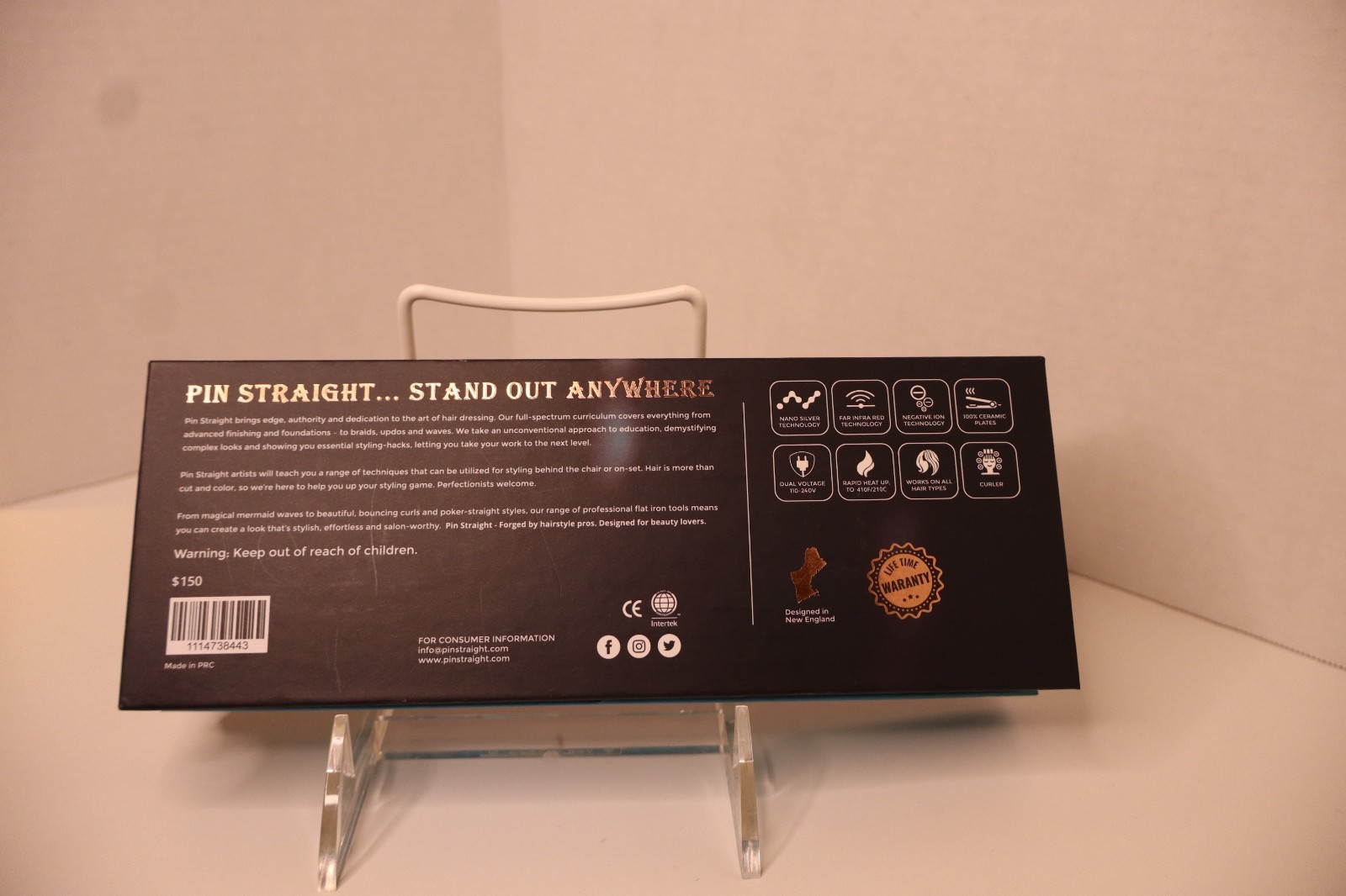 BRAND NEW PIN STRAIGHT MINI TRAVEL FAR INFRA HAIR STRAIGTNER
