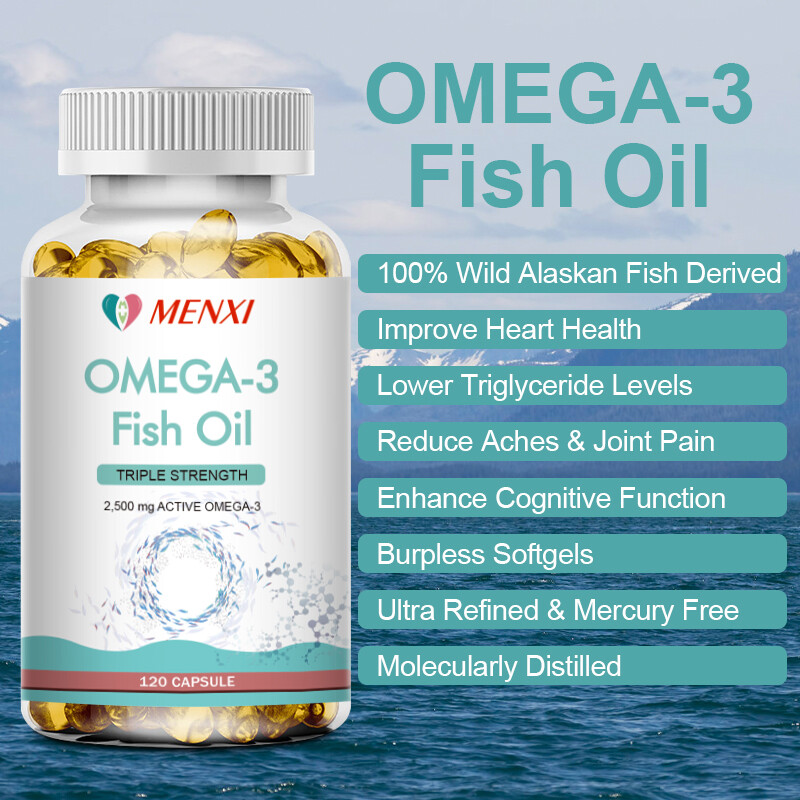 3x Strength 2500mg EPA & DHA Omega 3 Fish Oil Highest Potency 2 x 120 Capsules