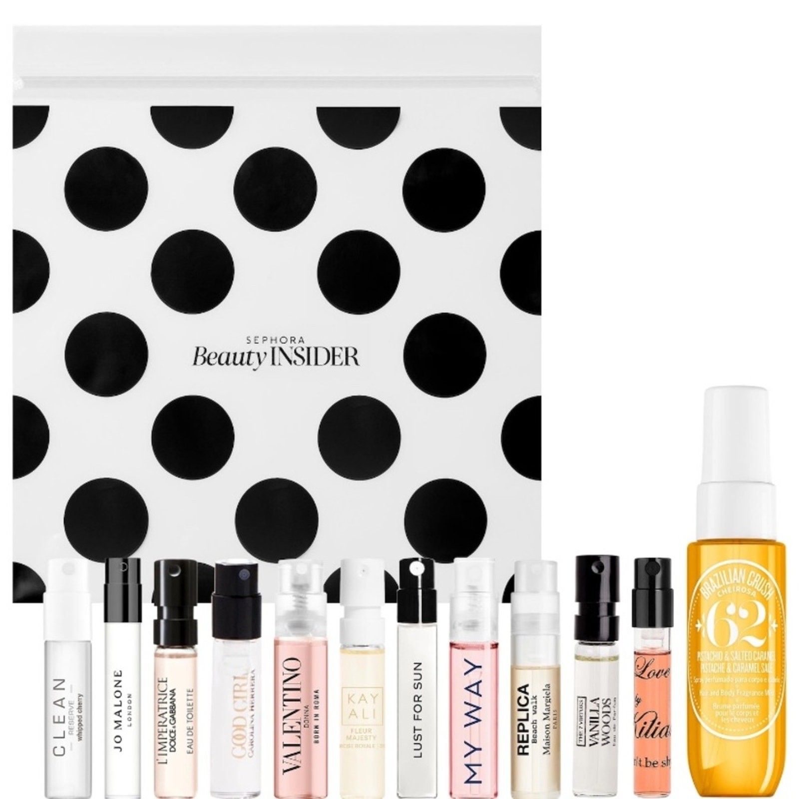 NWT Sephora Spring Designer Fragrance Sample Deluxe 12 Piece Set.
