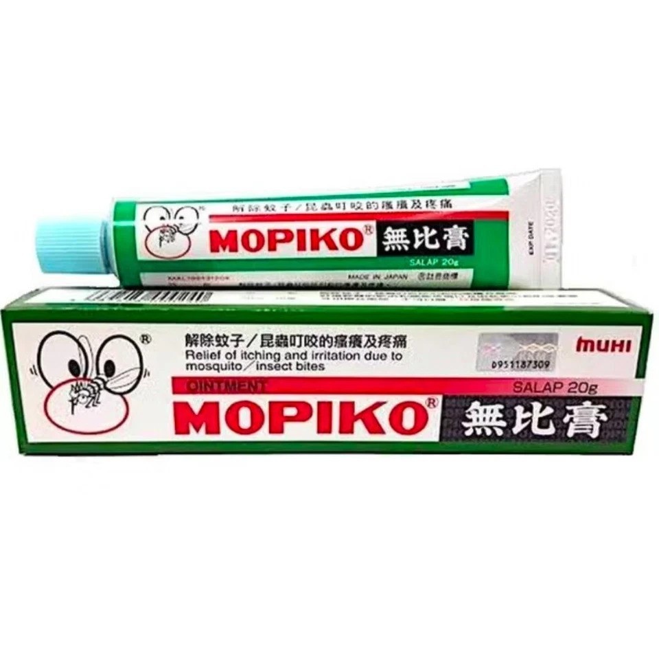 NEW 2 x MOPIKO Ointment Cream Soothe Insect Mosquito Bite Relief Itching 2 x 20g