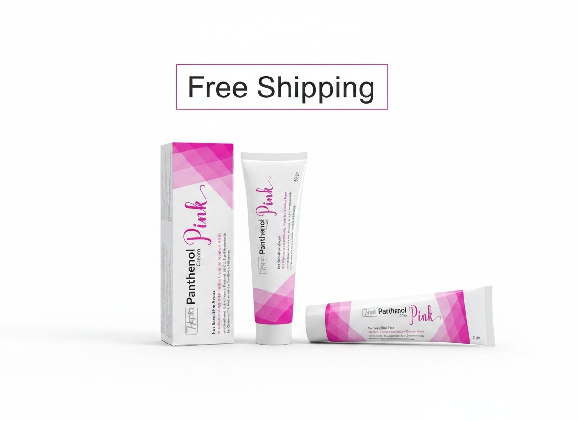 Hepta Panthenol Pink Cream 50g Pack of 3 Total 150g Skin Conditioning Lotion