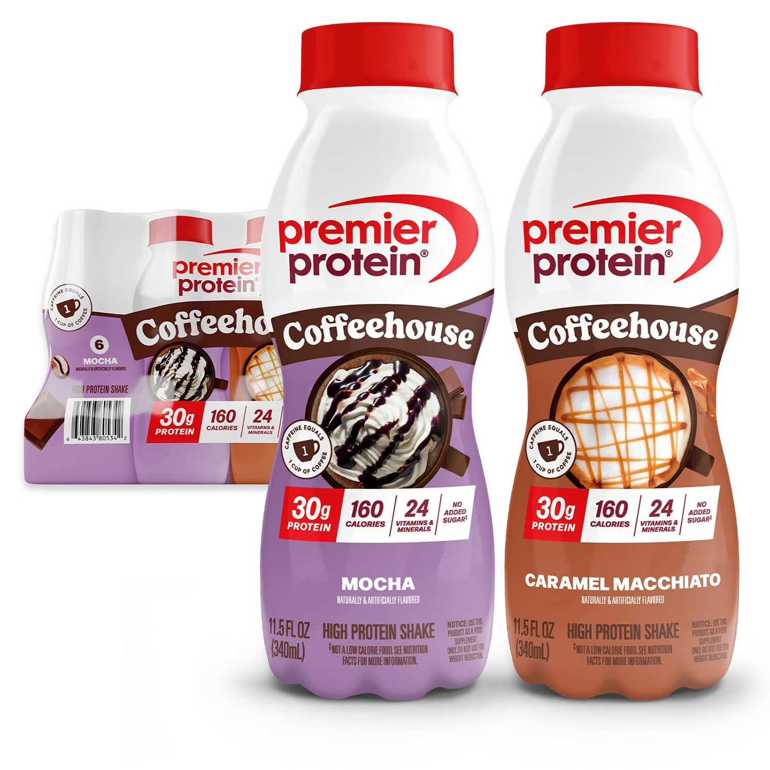 Premier Protein 30g Coffeehouse Variety Pack,11.5 fl. oz.12 Pack |Free Shipping