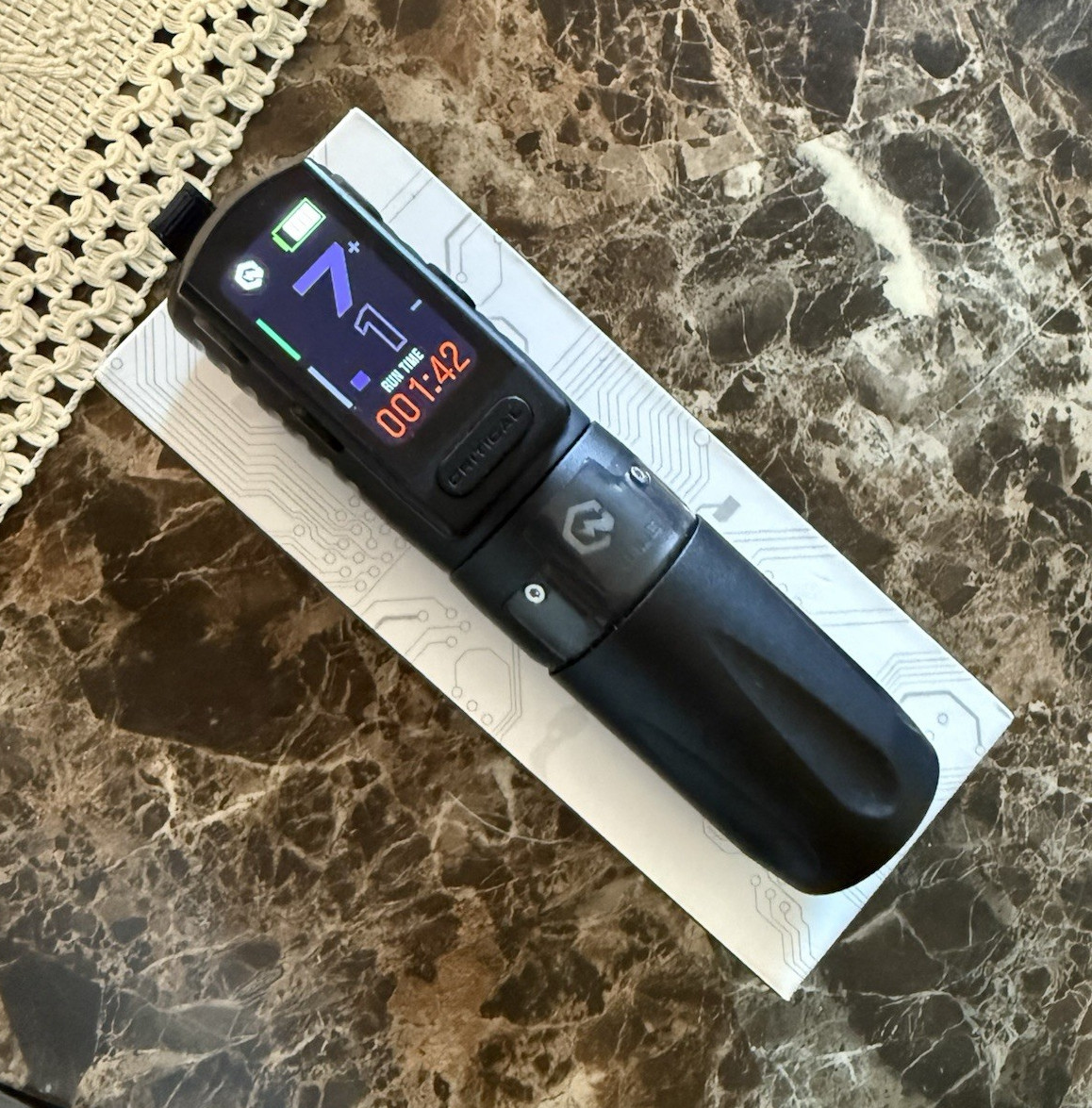 Critical Tattoo Torque 4.2 Wireless Tattoo Pen Machine, Black