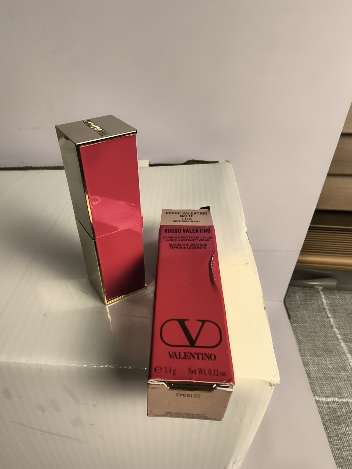 Valentino Rosso Striking Matte Lip Color Lipstick – 111A Undresssed Velvet