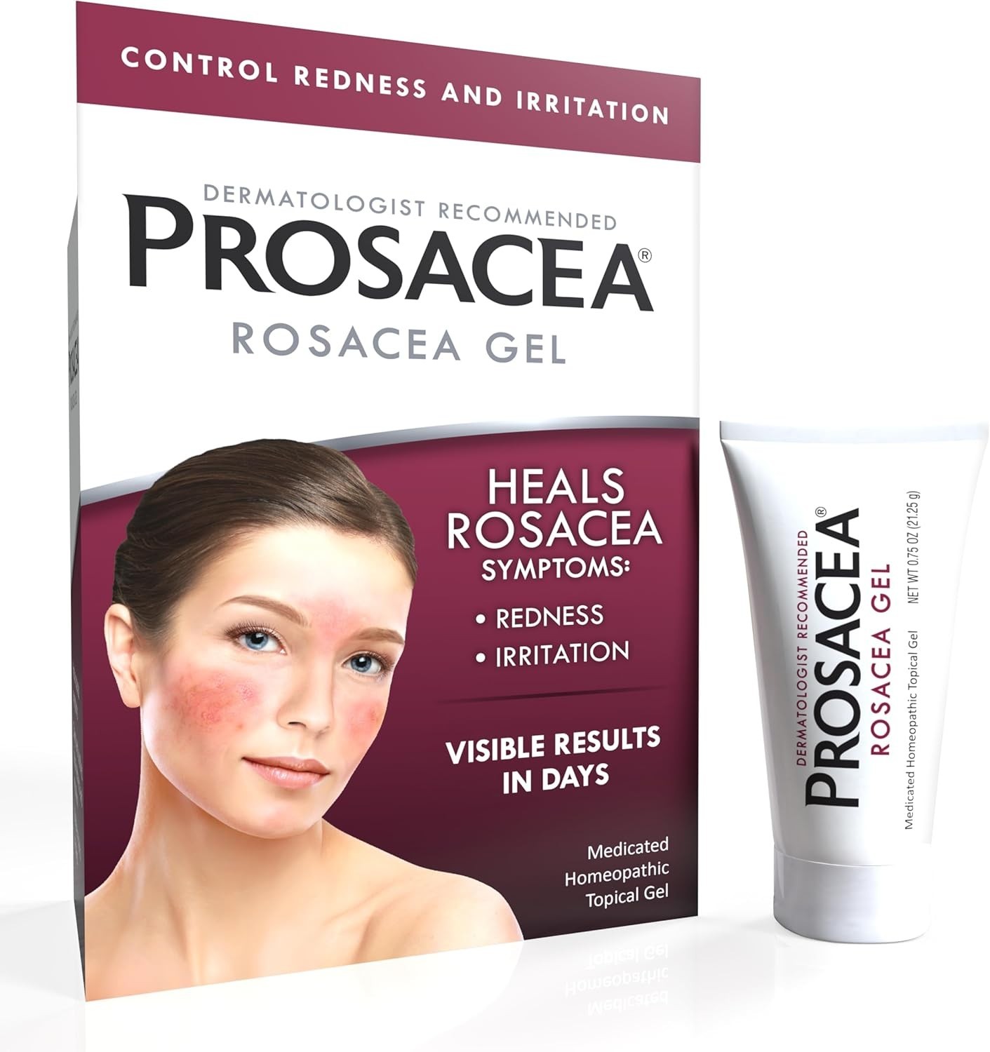 Prosacea – Medicated Rosacea Treatment for Face – Heals Rosacea Symptoms of Redn