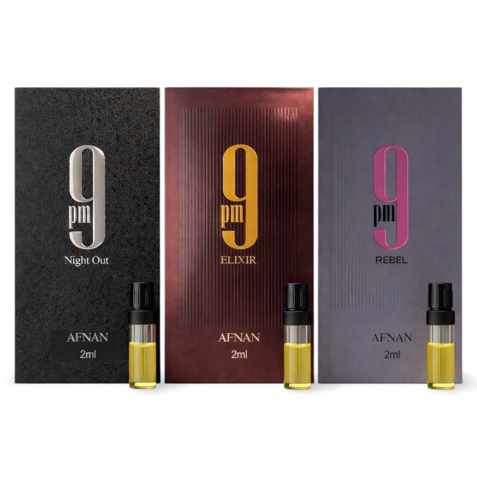 9PM Night Out- 9PM Elixir- 9PM Rebel -Trio 2ml