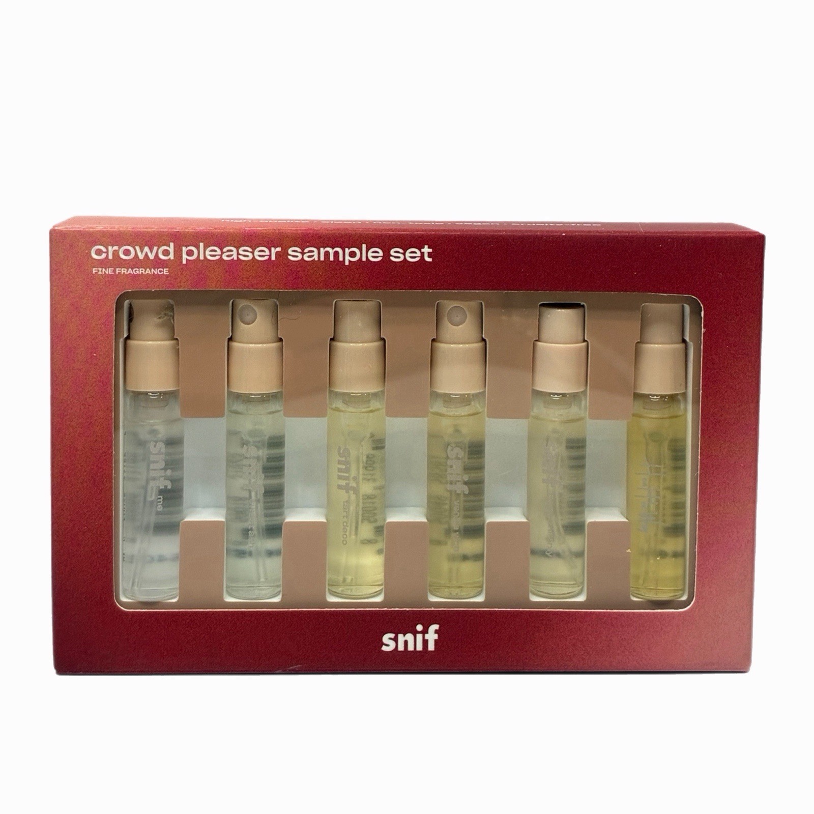 New Snif Crowd Pleaser Eau de Toliette Fragrance Exclusive Sample Set – 6pc