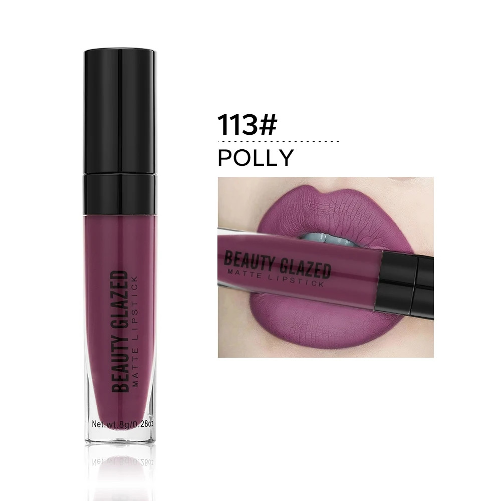 Beauty Glazed 20 Colors Matte Lipstick Waterproof Long Lasting Lip Tint