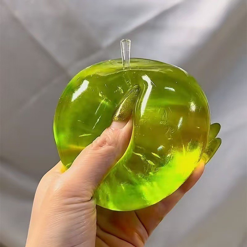 Green Apple Squishy Stress Ball Slow Rebound Soft Squeeze Fidget Toy
