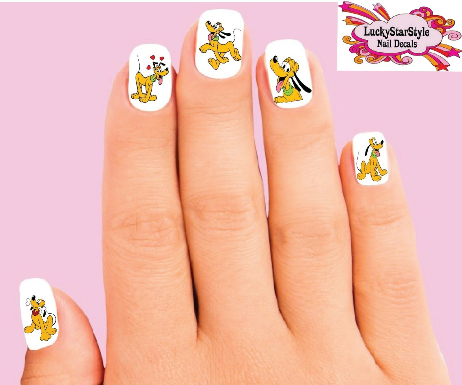 Waterslide Nail Decals Set of 20 – Pluto Assorted