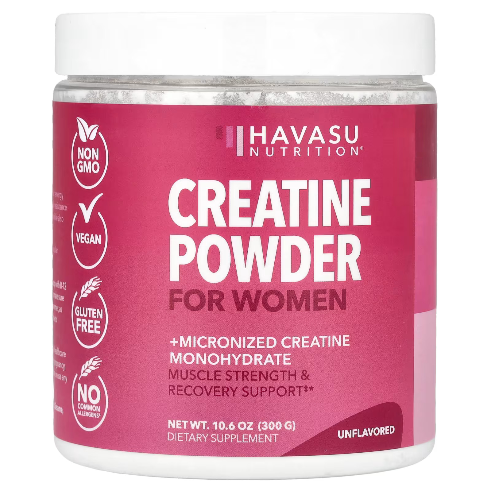 2 X Havasu Nutrition, Creatine Powder For Women, Unflavored, 10.6 oz -worldwide