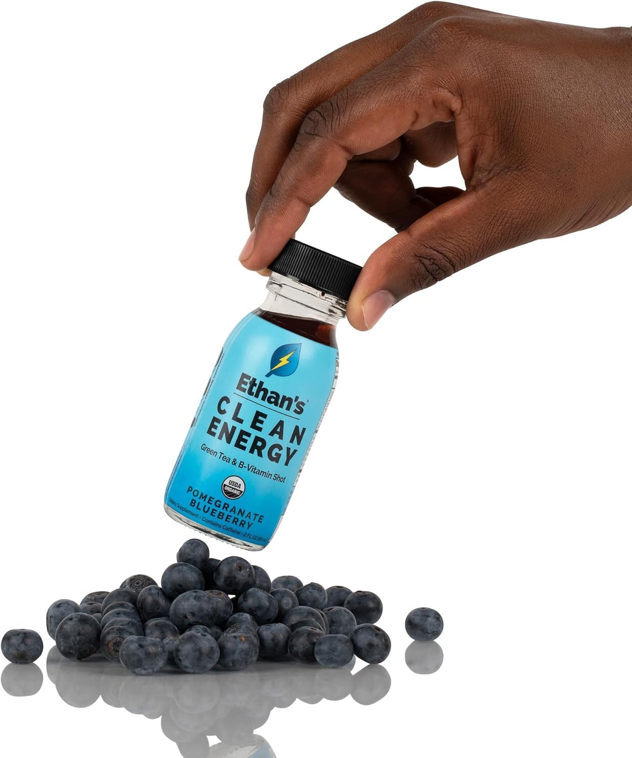 Ethan’s Organic Clean Energy Shots Variety Pack,8 Pack of 2oz | 150C200mg Caffei