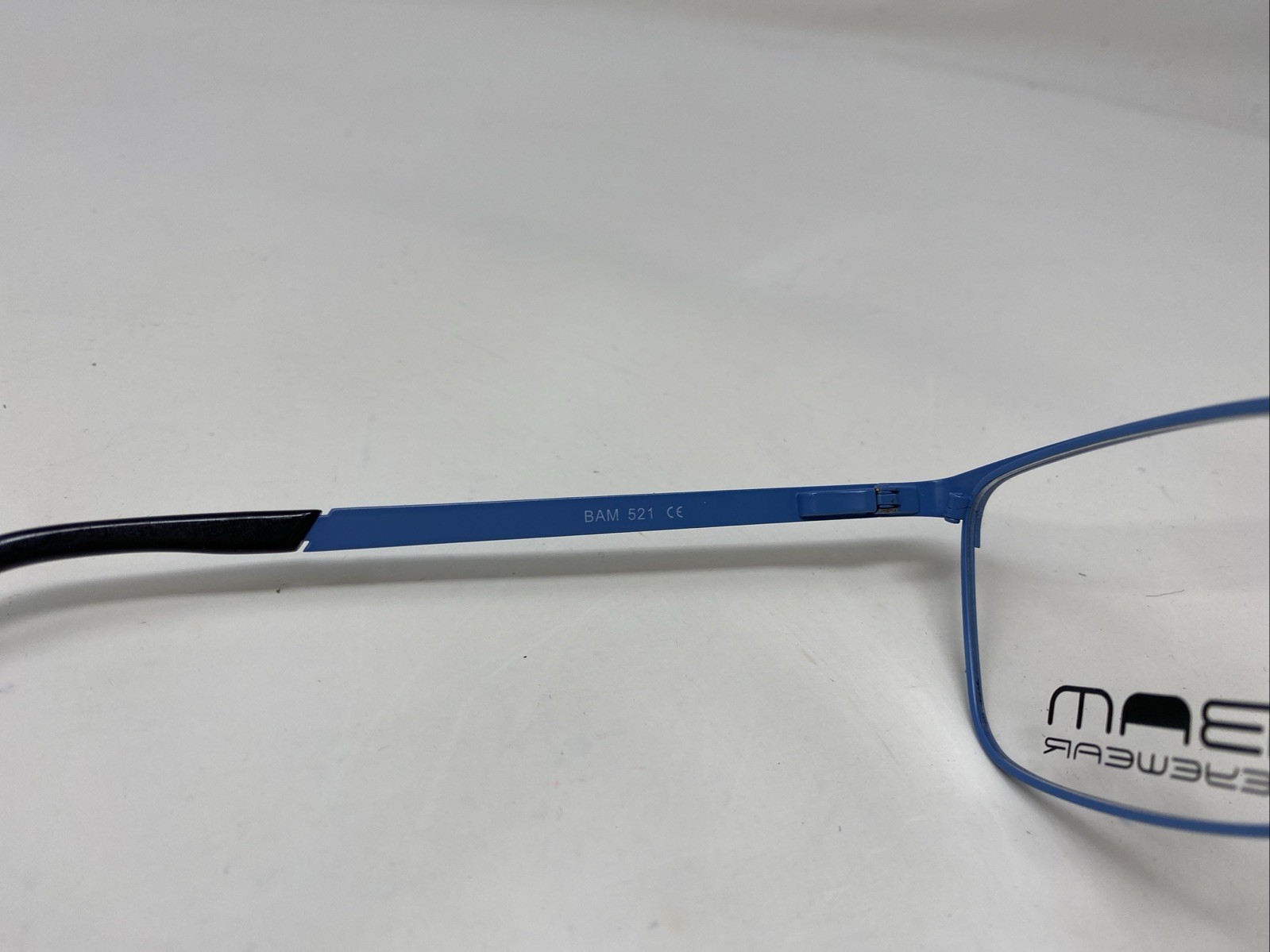 BAM Eyewear 521 BLUE 60-17-150 Blue/Black Metal Full Rim Eyeglasses Frame NA23