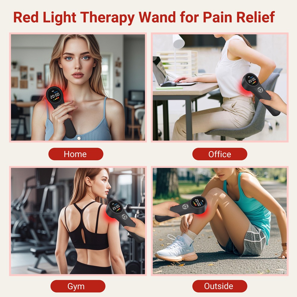 Dawfek 1760mW Cold Laser Therapy Device for Back Joint Pain Relief 660+810+980nm