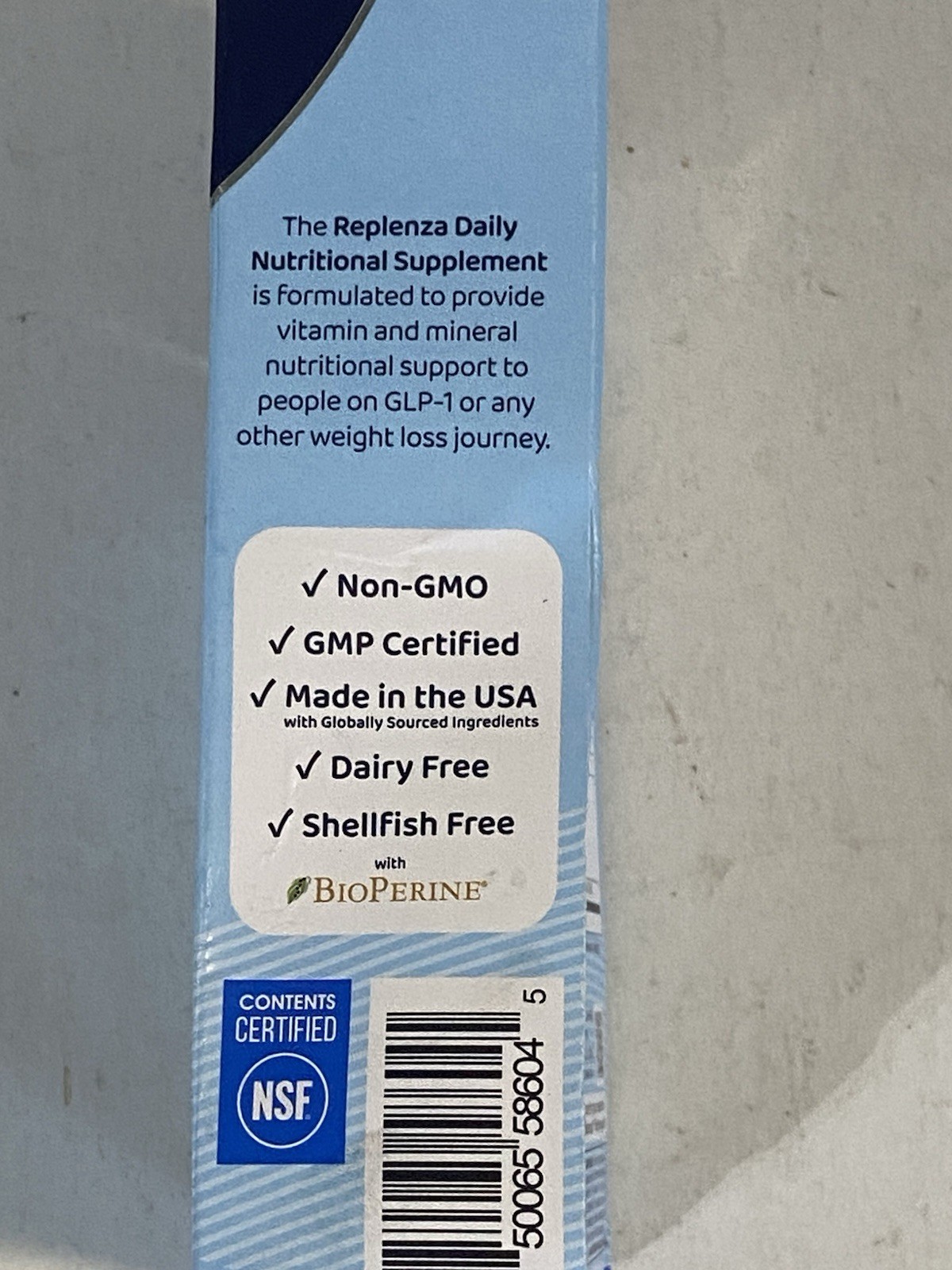 Replenza Daily Nutritional Supplement 60ct Exp-08/2026 NEW SEALED