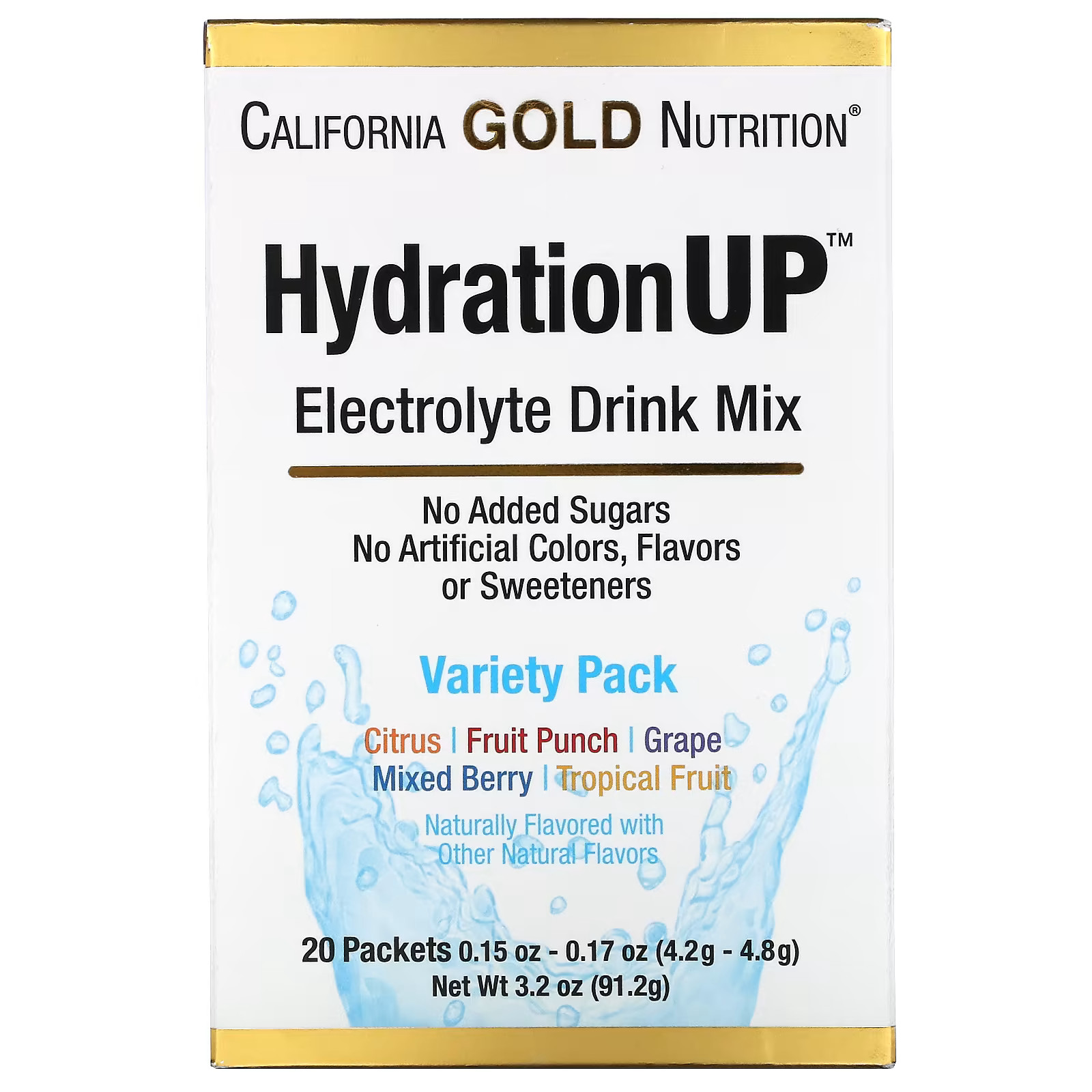 2 X California Gold Nutrition, HydrationUP, Electrolyte Drink Mix, Va-worldwide