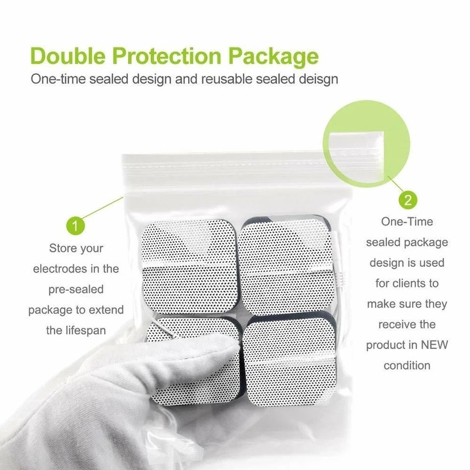 40 TENS Electrode Pads EMS Replacement Unit 7000 3000 2×2 Muscle Stimulator BULK
