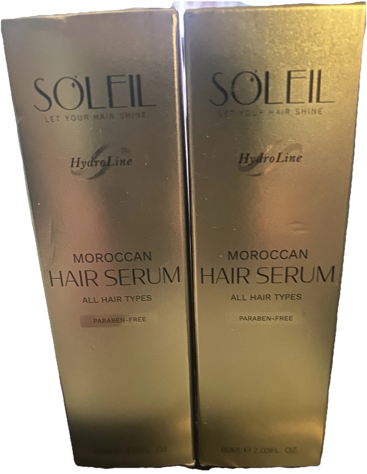 2-SOLEIL HydroLine Moroccan Hair Serum All Hair Types Paraben-Free Shine 2.03 oz