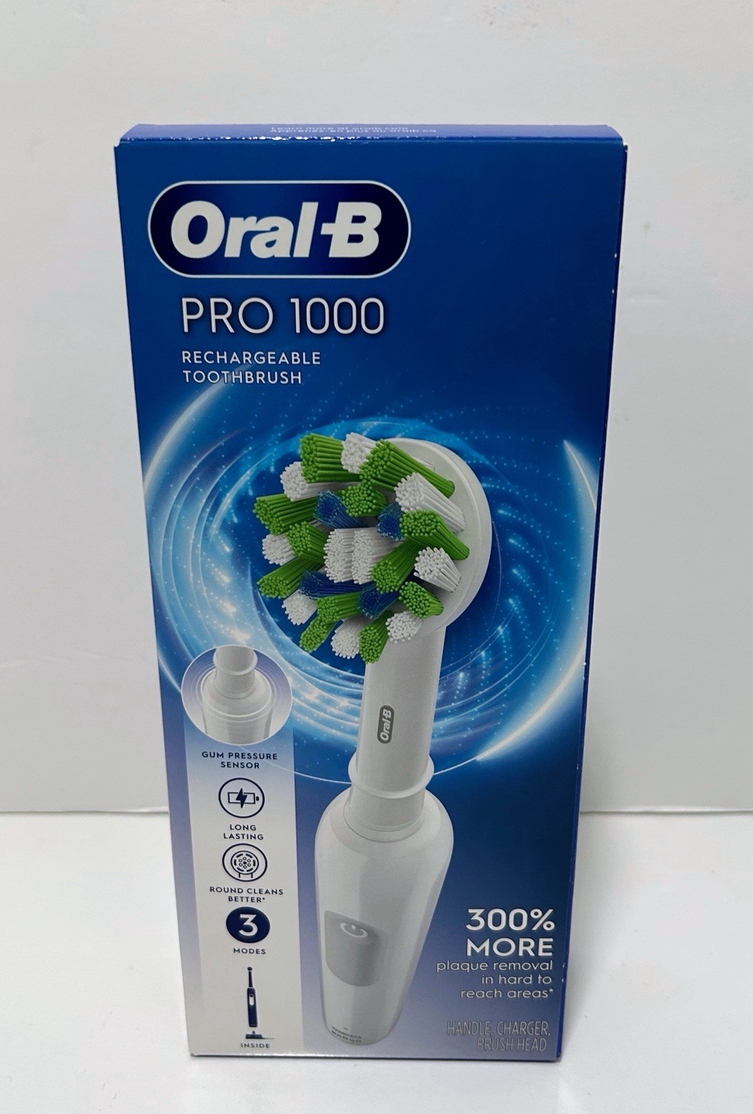 Oral-B Pro 1000 Rechargeable Electric Toothbrush, White, NEW Sealed