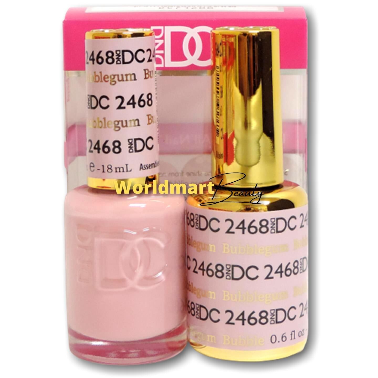 DND DC Gel Nail Polish 18ml-0.6fl.oz Gel Color Duo DC2468- Bubblegum