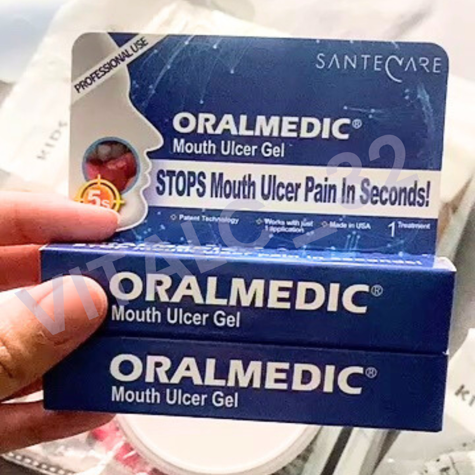 2X OralMedic Canker Sore Mouth Ulcer Treatment Gel Fast Relief – Made in USA