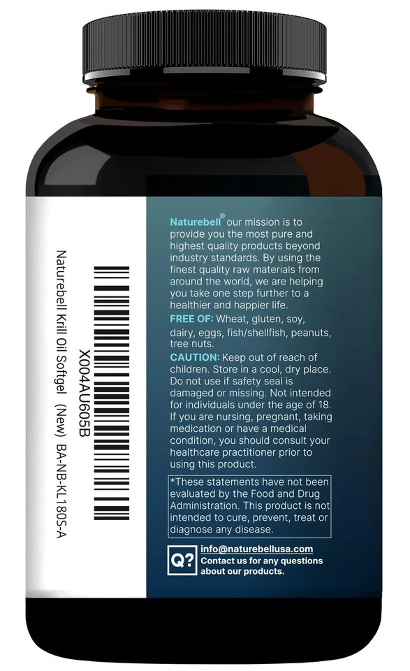 Antarctic Krill Oil 2000mg Supplement, 240 Softgels, 3X Strength Natural Source