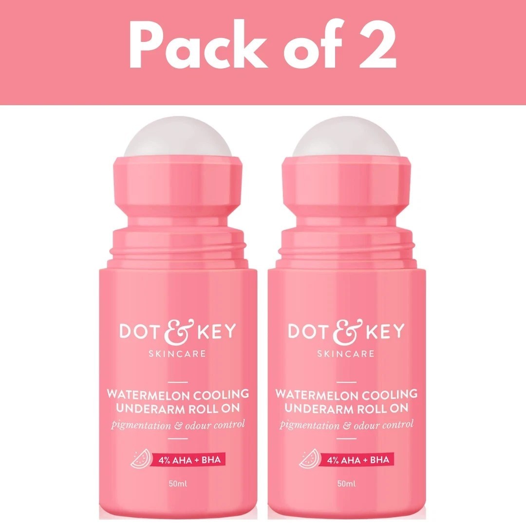 Dot & Key Watermelon Cooling Underarm Roll On, Odour & Sweat Controls 50ml