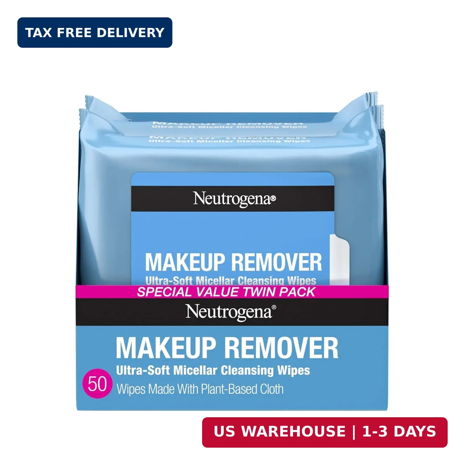 Neutrogena Makeup Remover Micellar Wipes for Face Daily Gently Removes Oil Dirt