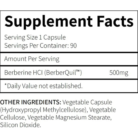 2PACK. Research Labs Berberine High Absorption 1500mg 90 capsules exp: 08/2027