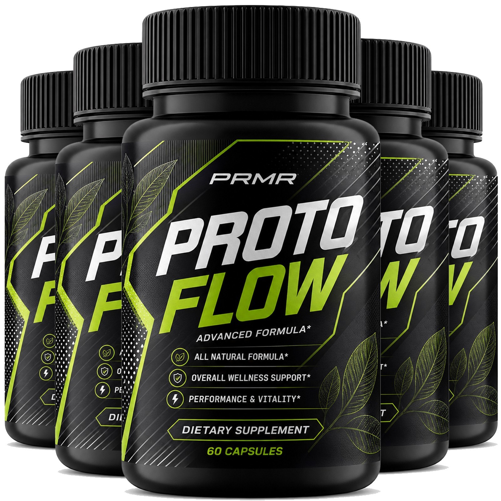 5-Pack ProtoFlow Capsules – Proto Flow Prostate Blood Flow Support – 300 Caps