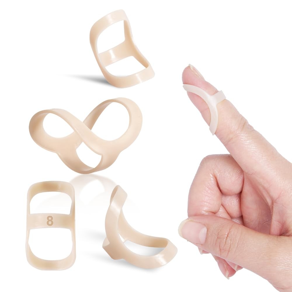 Finger Splints 8 Pcs Oval Arthritis Trigger Finger Support Large