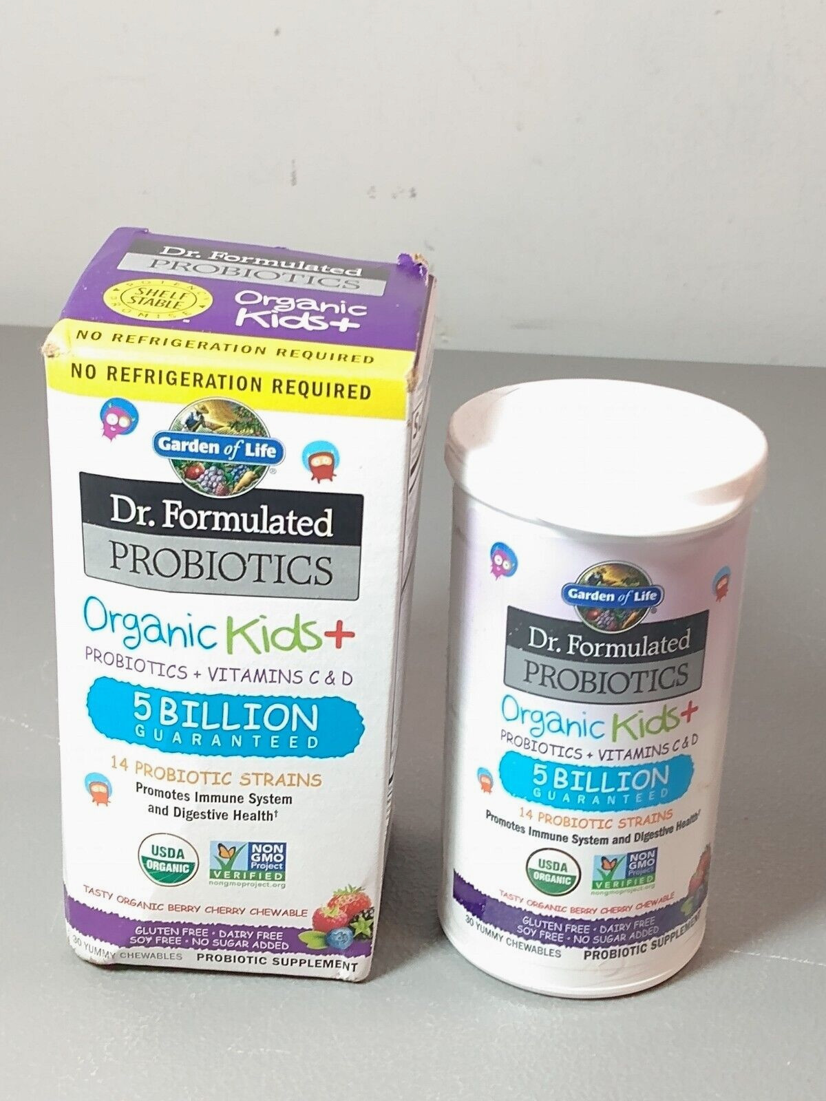 Garden of Life Dr Formulated Kids Organic Probiotics – 30 Chews- Ex 12/2025 New