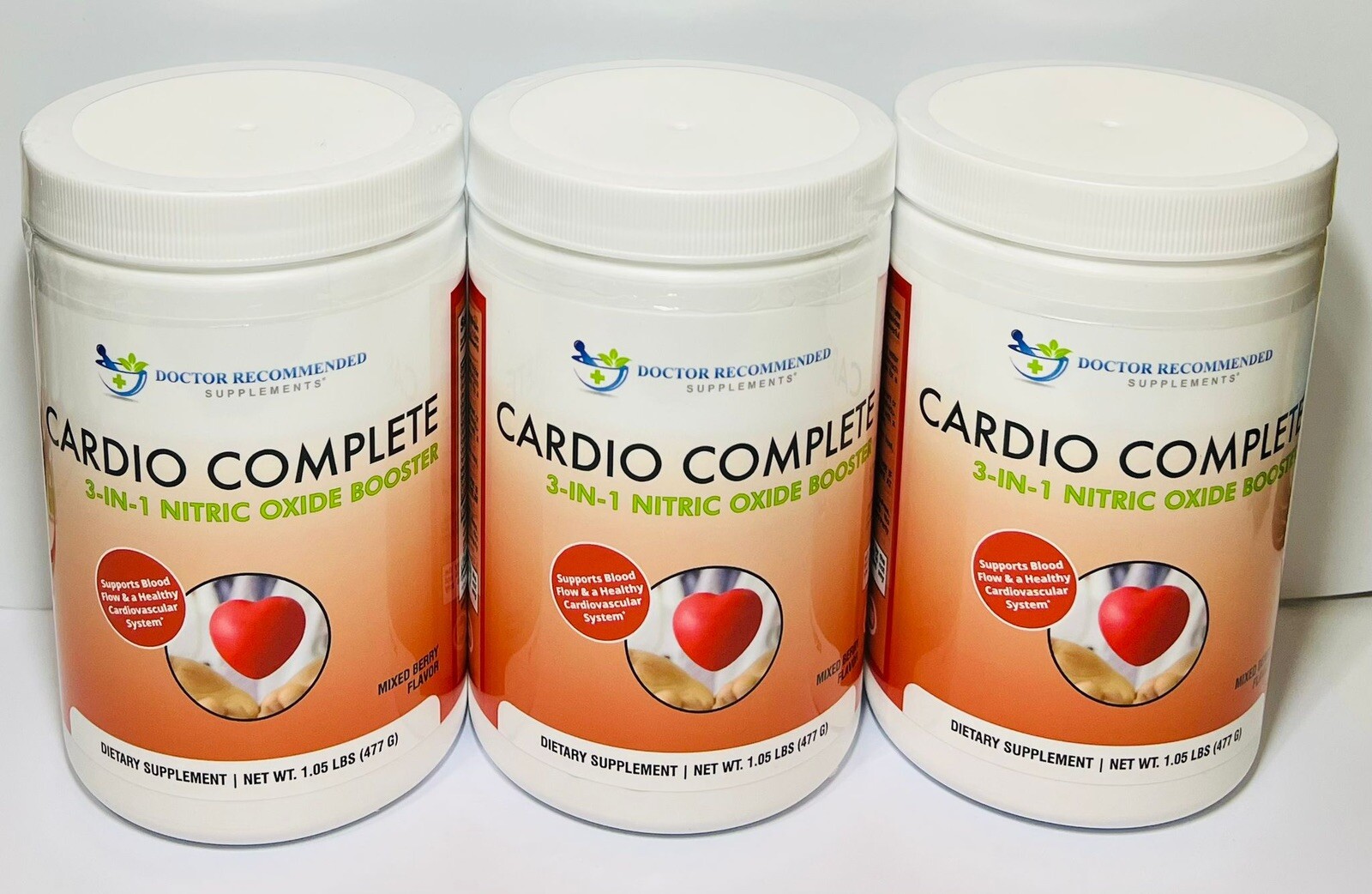 Cardio Complete – Support Powder Supplement – 3-in-1 Nitric Oxide Booster✅3 PACK