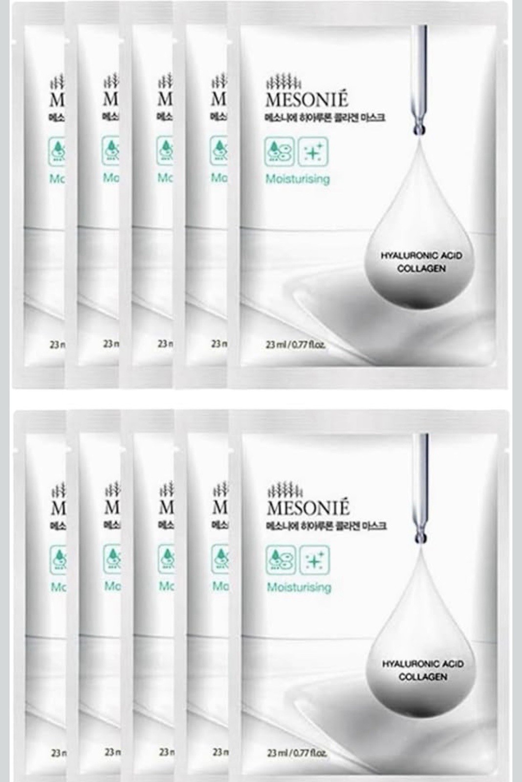 Korea Mesonier Hyaluronic Collagen Mask 10 Pack x 23ml