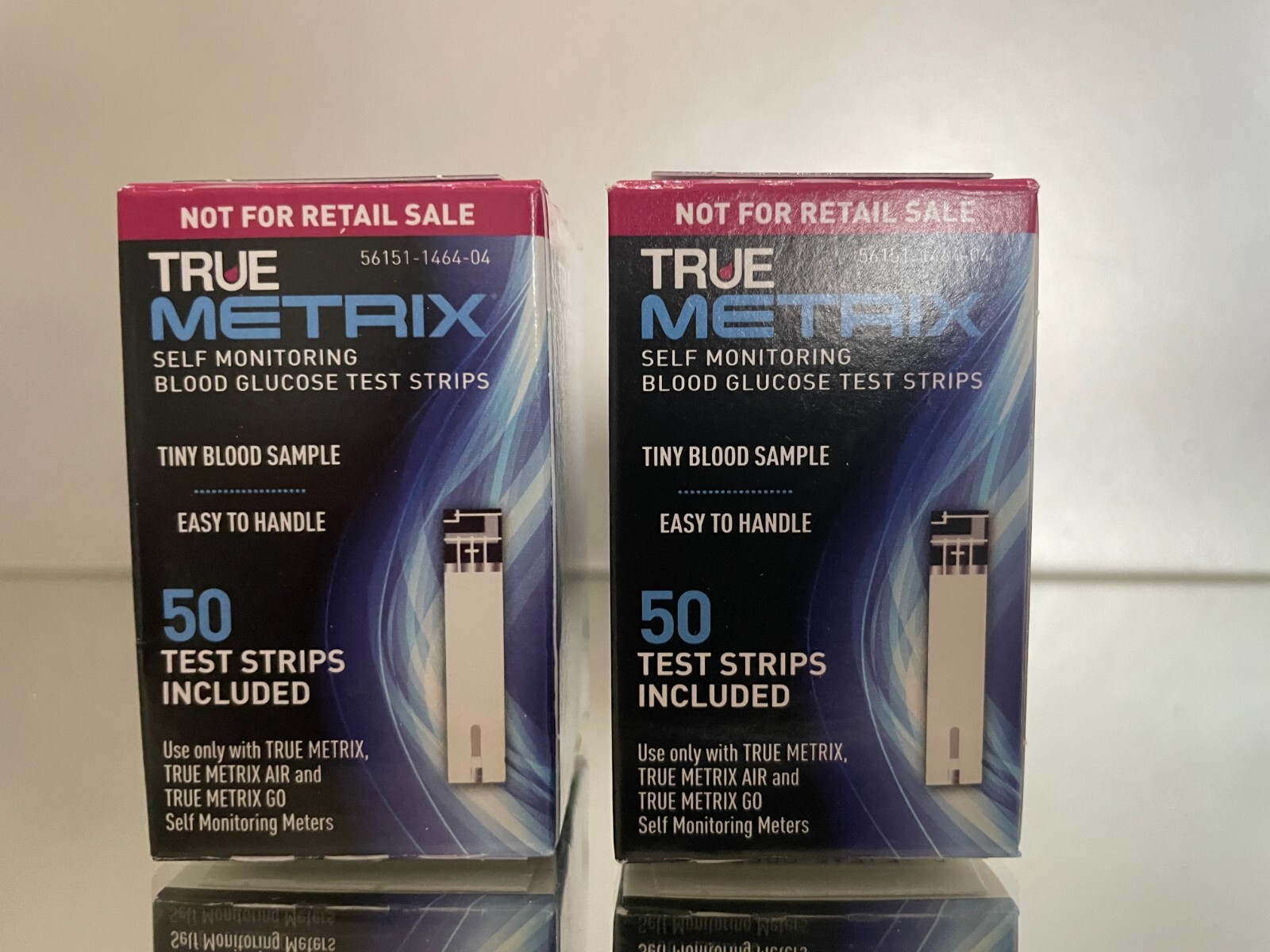 True Metrix Blood Glucose Test Strips 100 CT (2 BOXES) EXP 10/2025. FREE SHIP