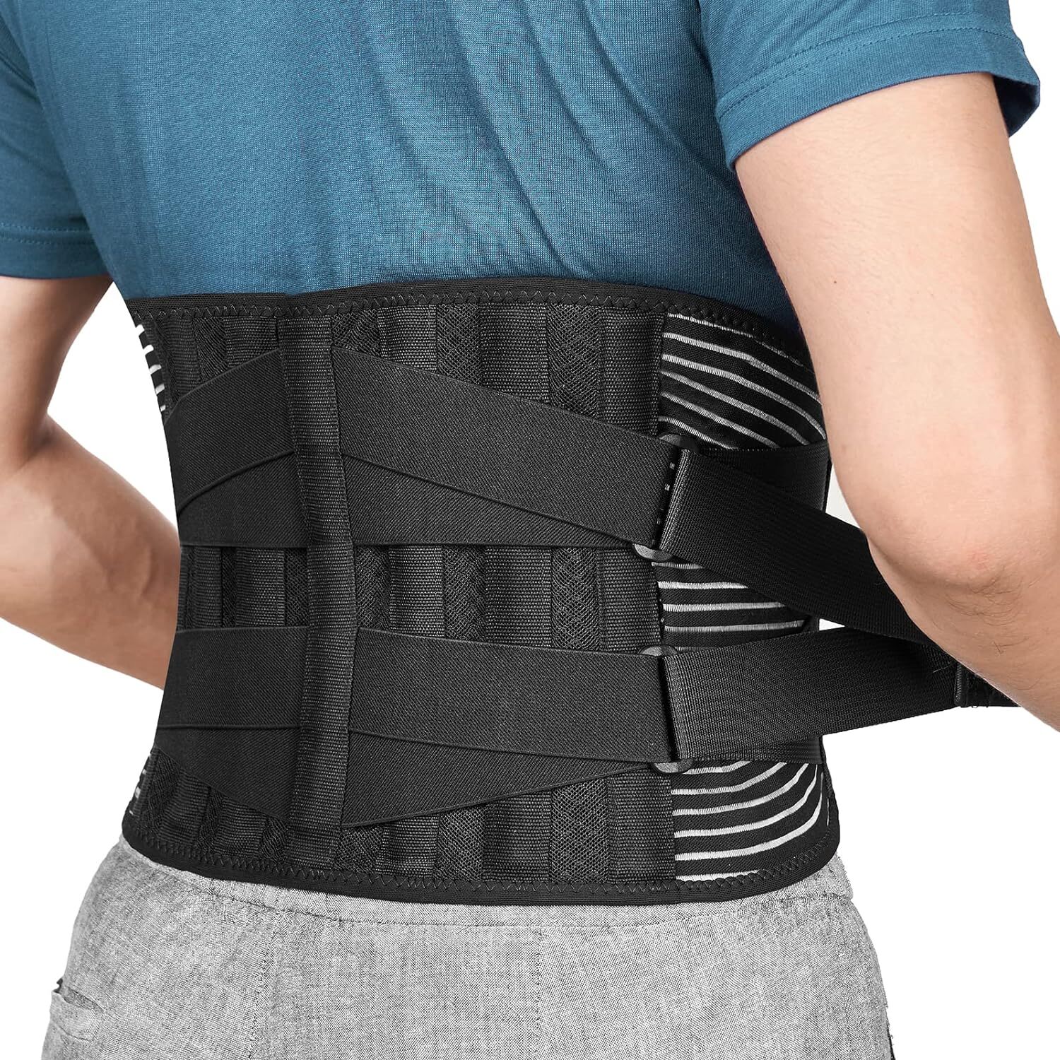 NEW Adjustable Lower Back Brace Lumbar Support Waist Belt Men Women Pain Relief