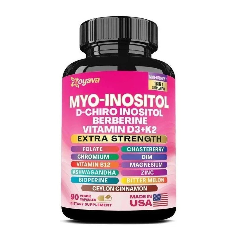 Myo Inositol & D-Chiro Inositol Supplement for Women, 90 Capsules