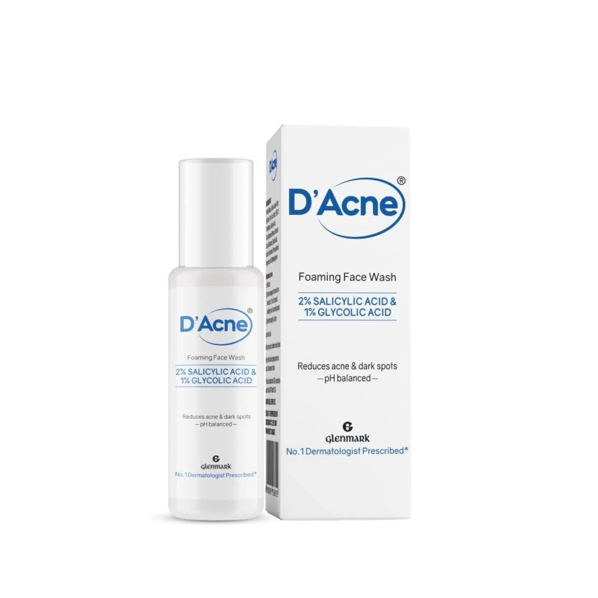 D’Acne Foaming Face Wash 2% Salicylic Suitable For Oily & Acny Prone Skin 60ML