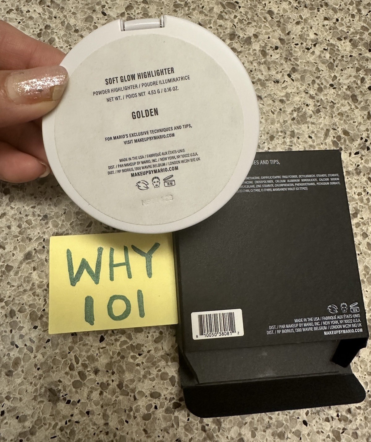 Makeup By Mario Soft Glow Highlighter in GOLDEN .16oz/4.53g FULL SZ SEAL BOX $34