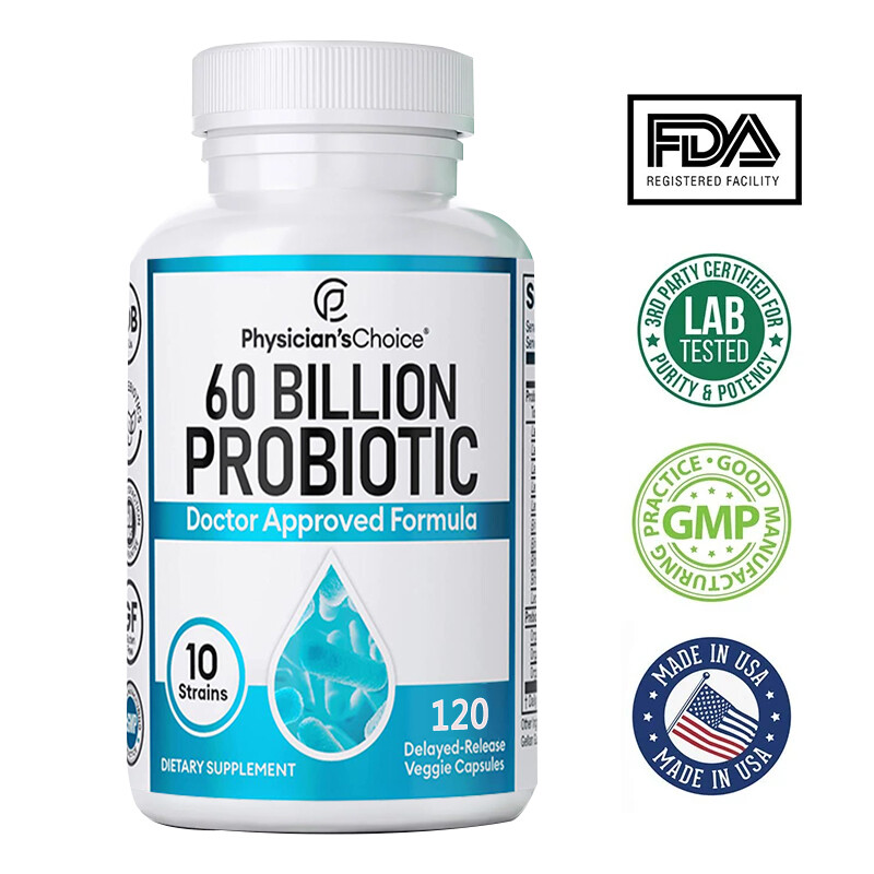 Physician’s Choice 60 Billion Probiotic Digestive Gut Health Immune Mood Health