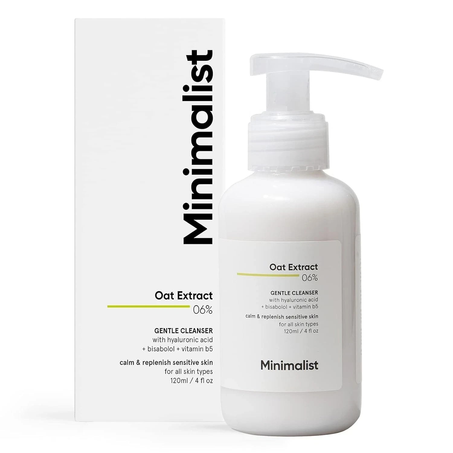 Minimalist Gentle Cleanser 6% Oat Extract 120ml