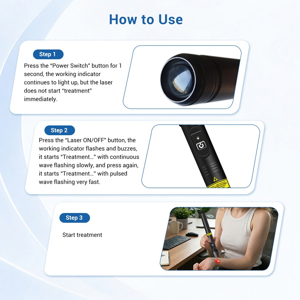 200mW 650nm Red Light Laser Therapy for Pain Relief Device Muscle Joint Pain Pet